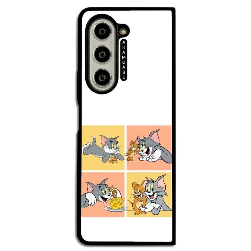 کاور آکام مدل AMC-WSGZFOLD5-TOM & JERRY8 مناسب برای گوشی موبایل سامسونگ Galaxy Z Fold 5