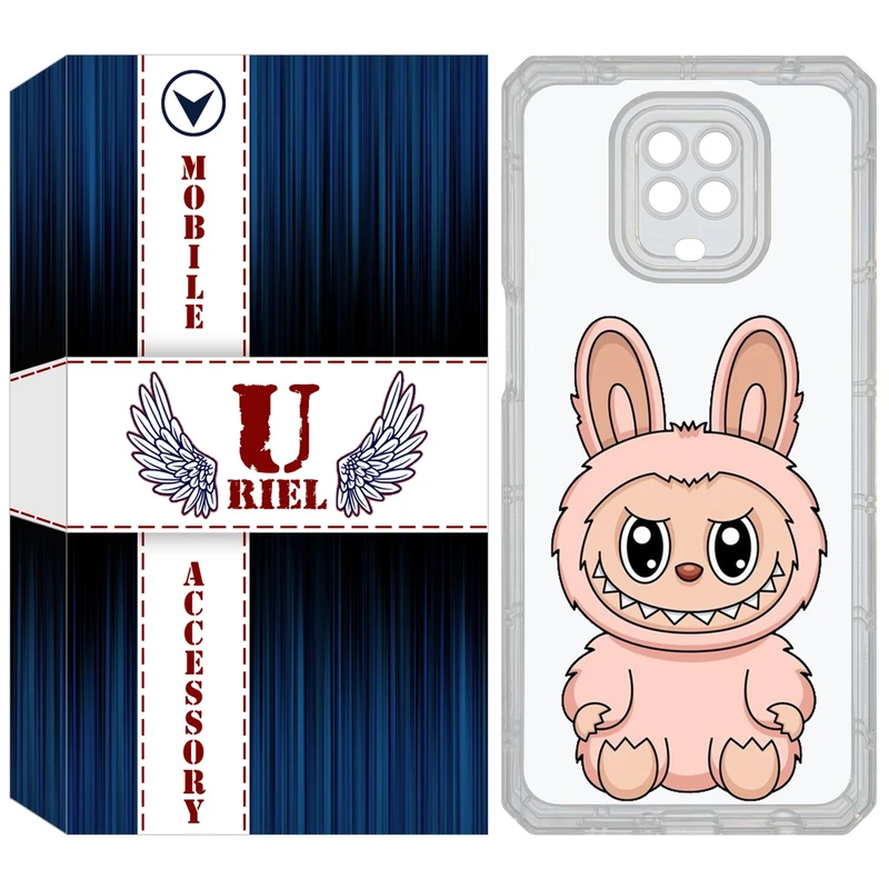 کاور یوریل مدل Clear کد 138 طرح لبوبو Labubu مناسب برای گوشی موبایل شیائومی Redmi Note 9S / Note 9 Pro / Note 9 Pro Max