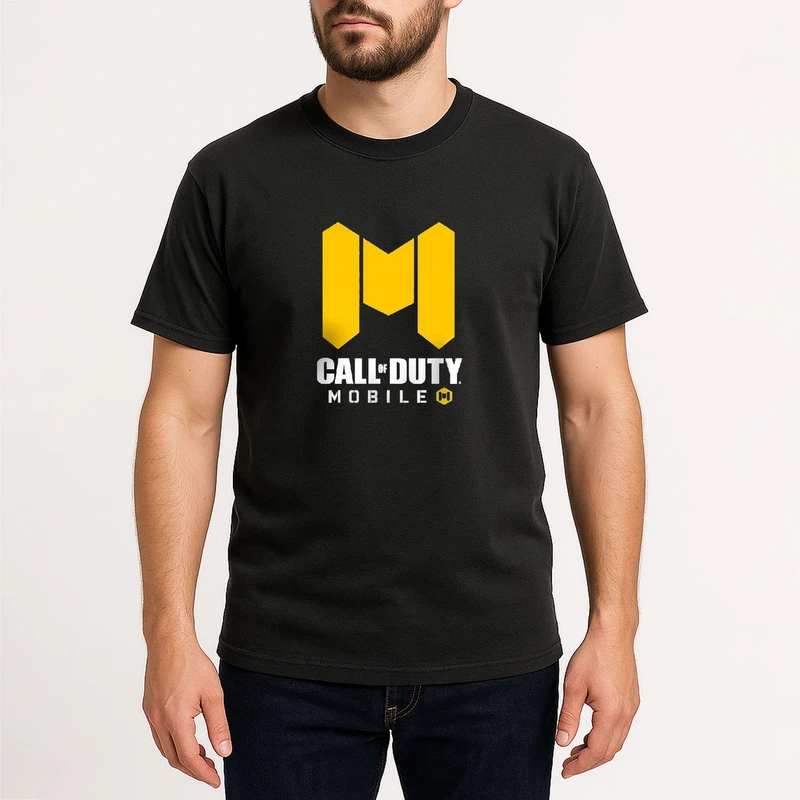 تی‌شرت آستین کوتاه مردانه مدل TN53 طرح کالاف دیوتی