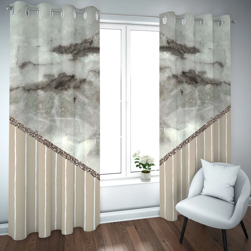 پرده مدل چاپی هازان سایز 300×150 سانتی متر 