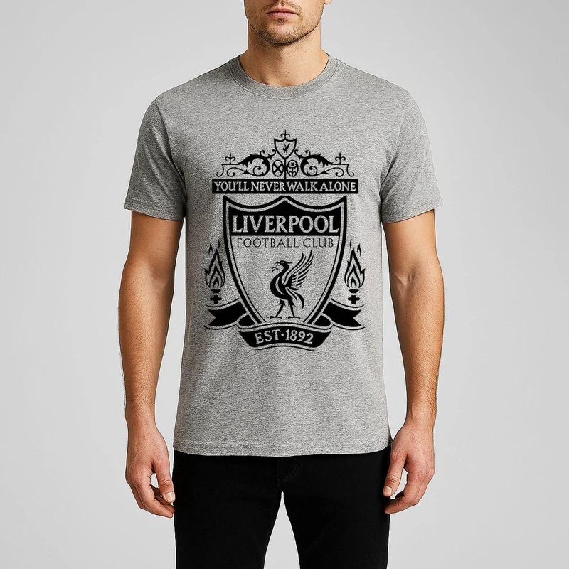 تی شرت آستین کوتاه مردانه مدل لیورپول F1120