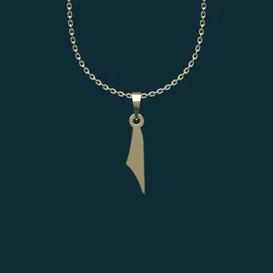 گردنبند طلا 18 عیار زنانه مدوپد مدل هندسی کد BB2-1-1185