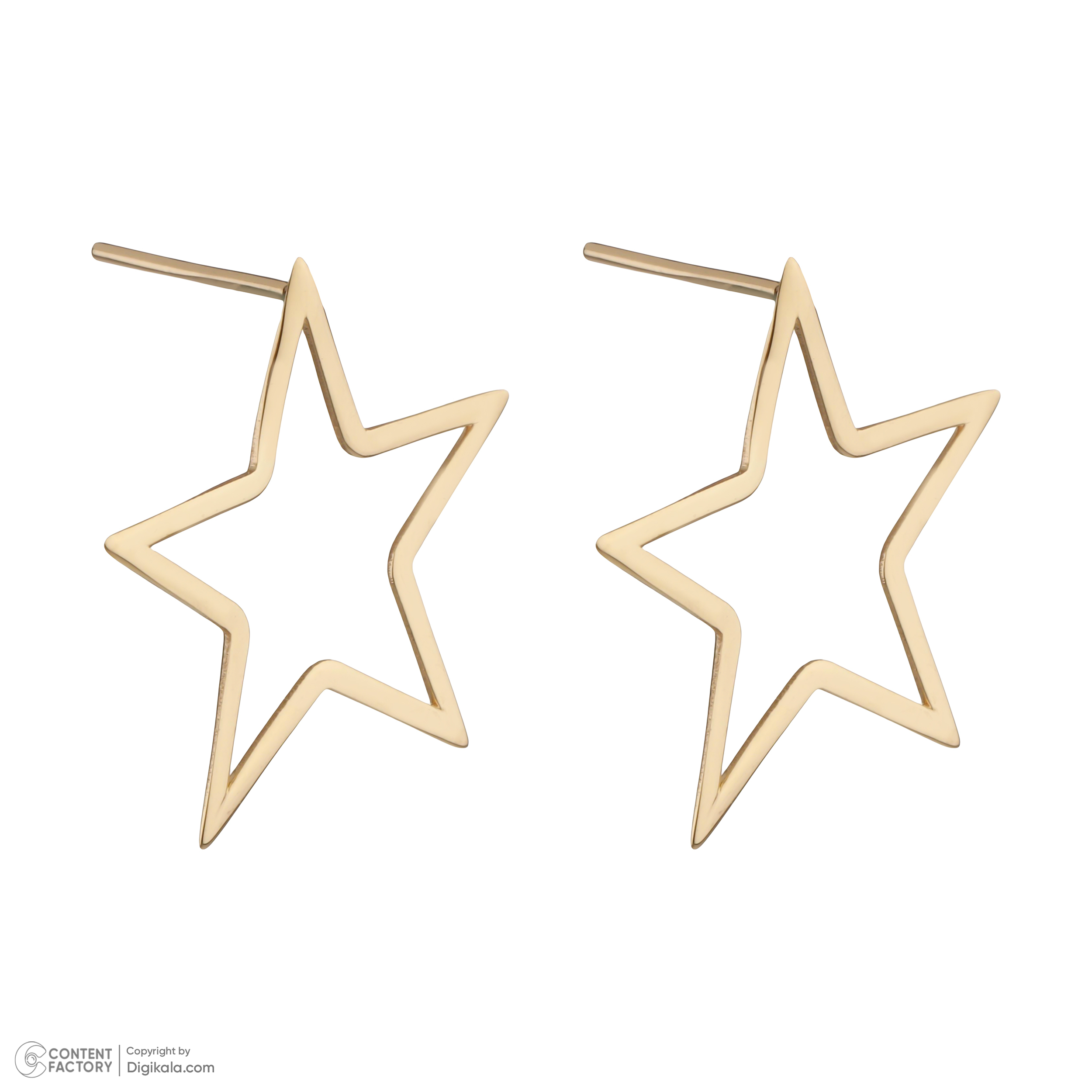 گوشواره طلا 18 عیار زنانه پرسته مدل WE316