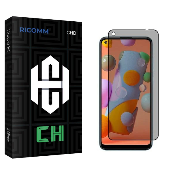 محافظ صفحه نمایش حریم شخصی ریکام مدل CH2 مناسب برای گوشی موبایل سامسونگ Galaxy A11