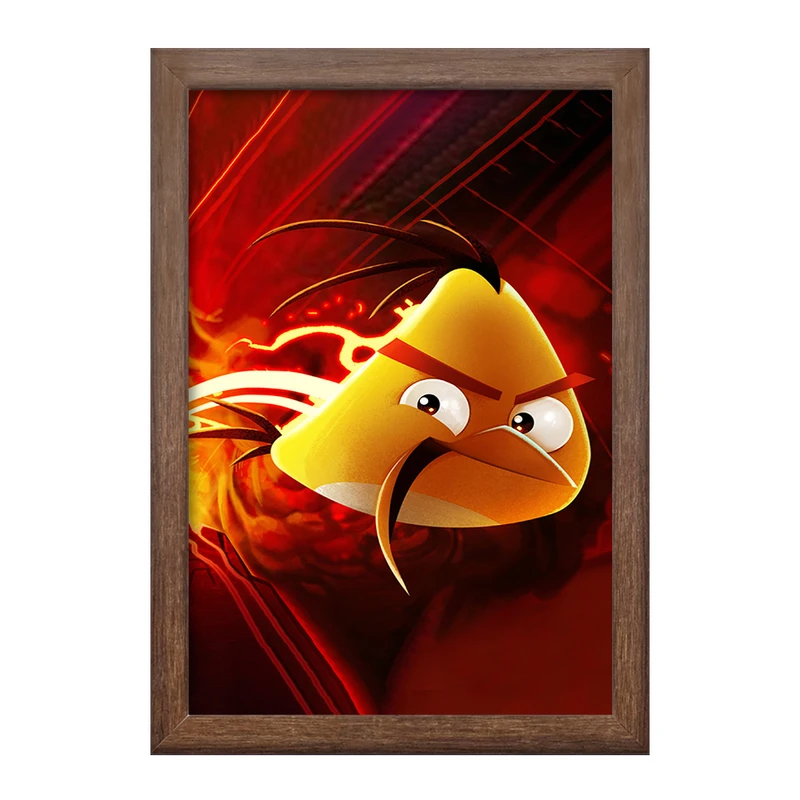 تابلو خندالو طرح پرندگان خشمگین (Angry Birds) کد F2124