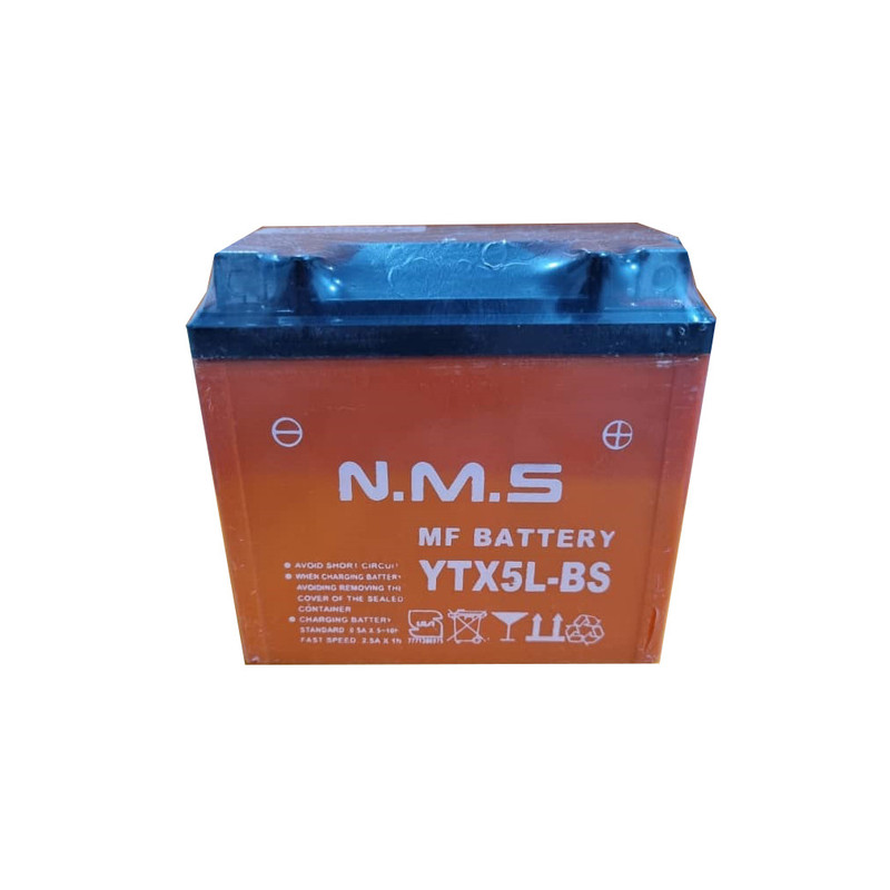 باتری موتورسیکلت ان ام اس مدل YTX5L-BS MF