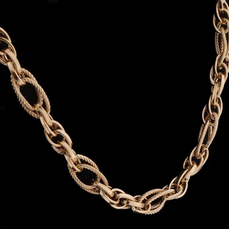 گردنبند طلا 18 عیار زنانه طلای مستجابی مدل 80130