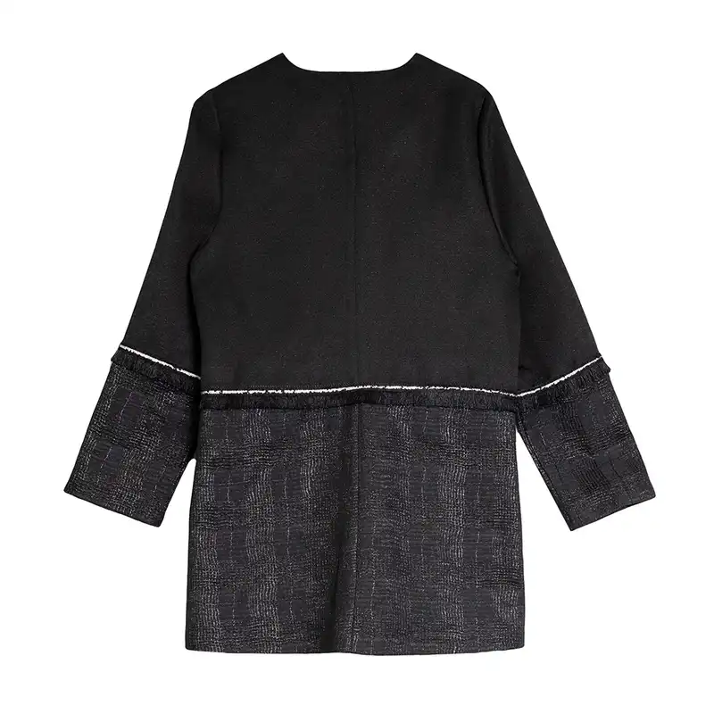 مانتو کتی زنانه برنس مدل آناشید رنگ مشکی