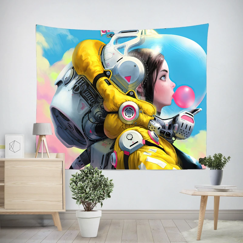 پوستر پارچه ای پرینتینگ لند طرح Astronaut کد A18