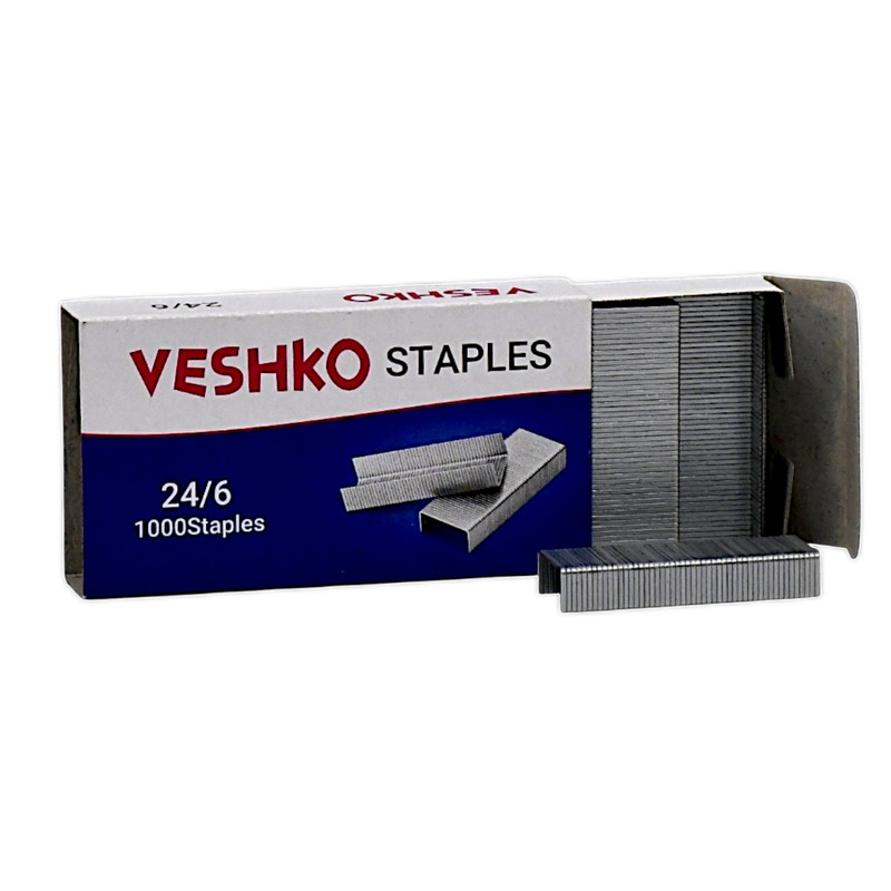 سوزن منگنه وشکو کد vs24 سایز 24/6 بسته 1000 عددی