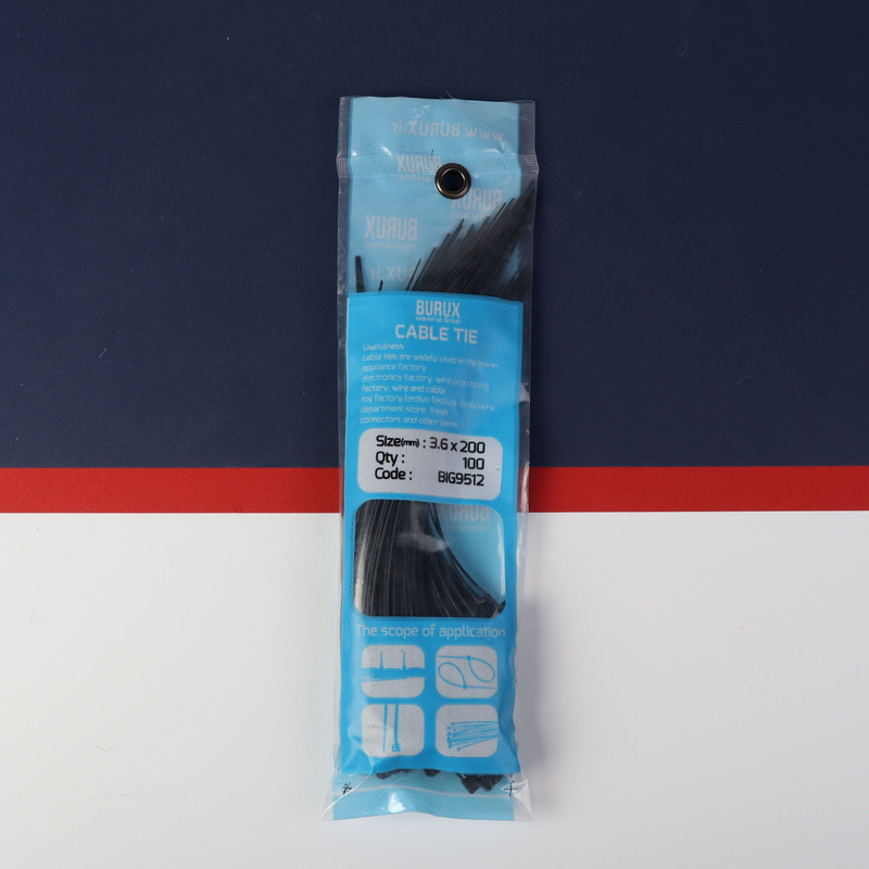 بست کمربندی بروکس مدل BIG9512 کد 20cm بسته 100 عددی