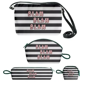 کیف دخترانه طرح blah کد f176 مجموعه 4 عددی