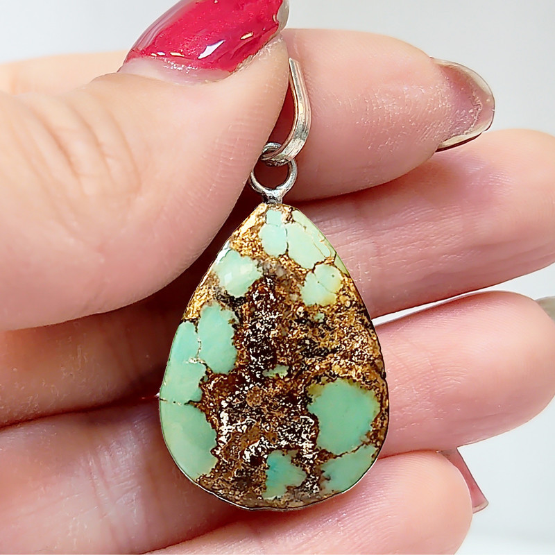 آویز گردنبند نقره زنانه مدل فیروزه نیشابور کد NG2721 آویز گردنبند نقره زنانه مدل فیروزه نیشابور کد NG2721