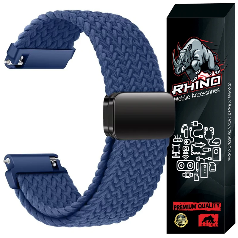 بند راینو مدل Braid Magnet مناسب برای ساعت هوشمند سامسونگ Galaxy Watch 4 / Watch 4 Classic / Watch 5 / Watch 5 Pro