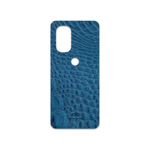 MAHOOT Blue-Crocodile-Leather Cover Sticker for Motorola Moto G51 5G