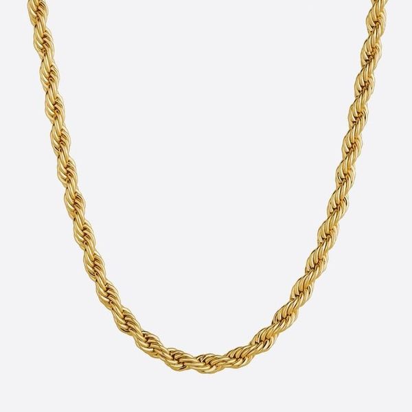 زنجیر طنابی (توئیست) طلا 18 عیار زنانه گالری طلای پرنسس مدل GP123