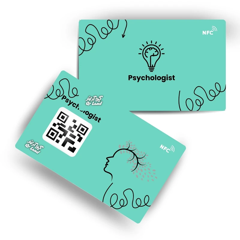 تگ NFC کارتی مدل کارت ویزیت الکترونیکی طرح مرکز مشاوره