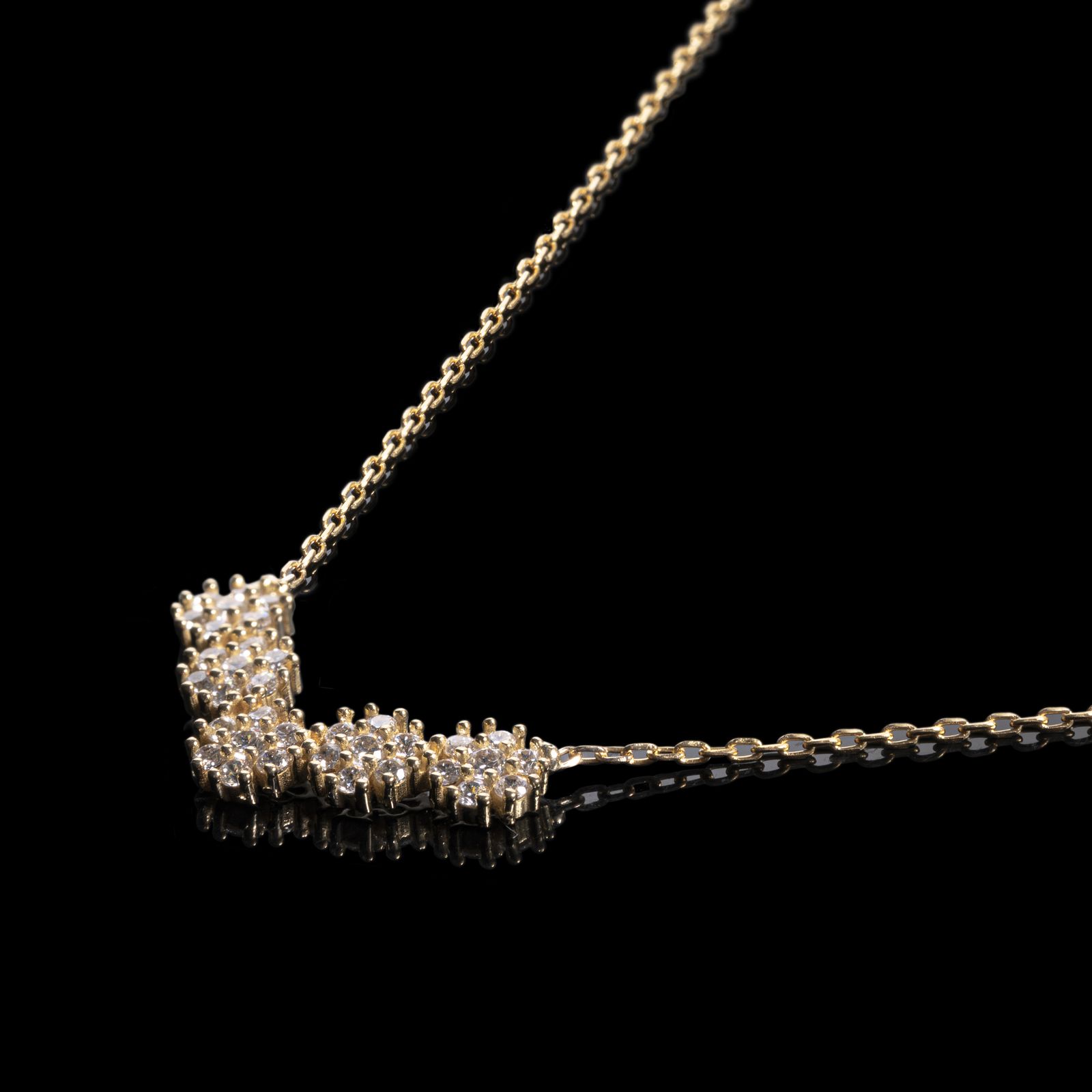 گردنبند طلا 18 عیار زنانه جواهری سون مدل 3341 -  - 2