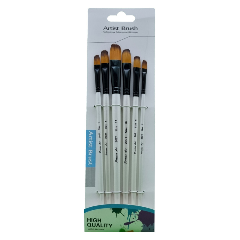 قلم مو زبان گربه ای پرشین آرت کد 44 مجموعه 6 عددی