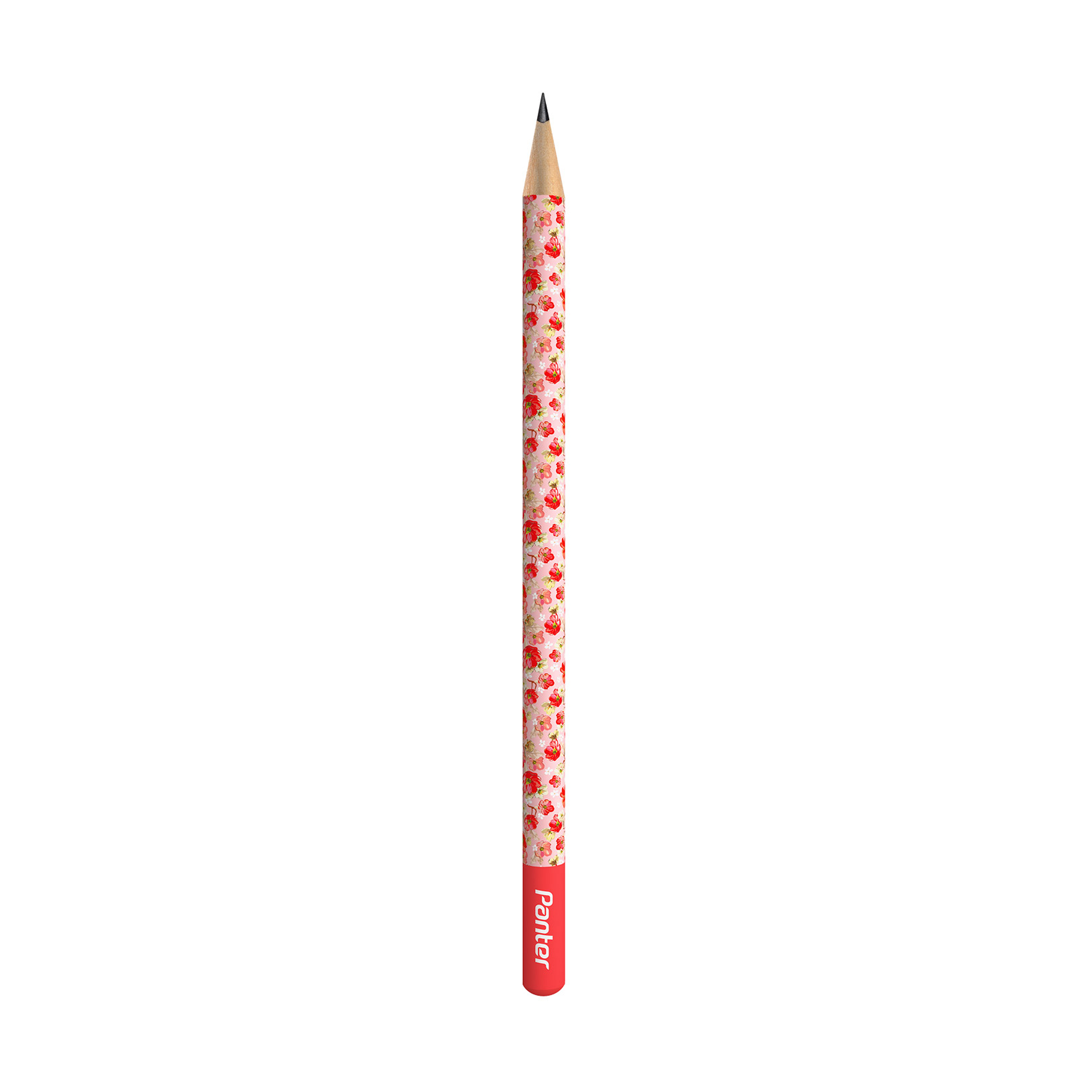 مداد مشکی پنتر سری Art مدل Floral کد BP114-3 بسته 12 عددی