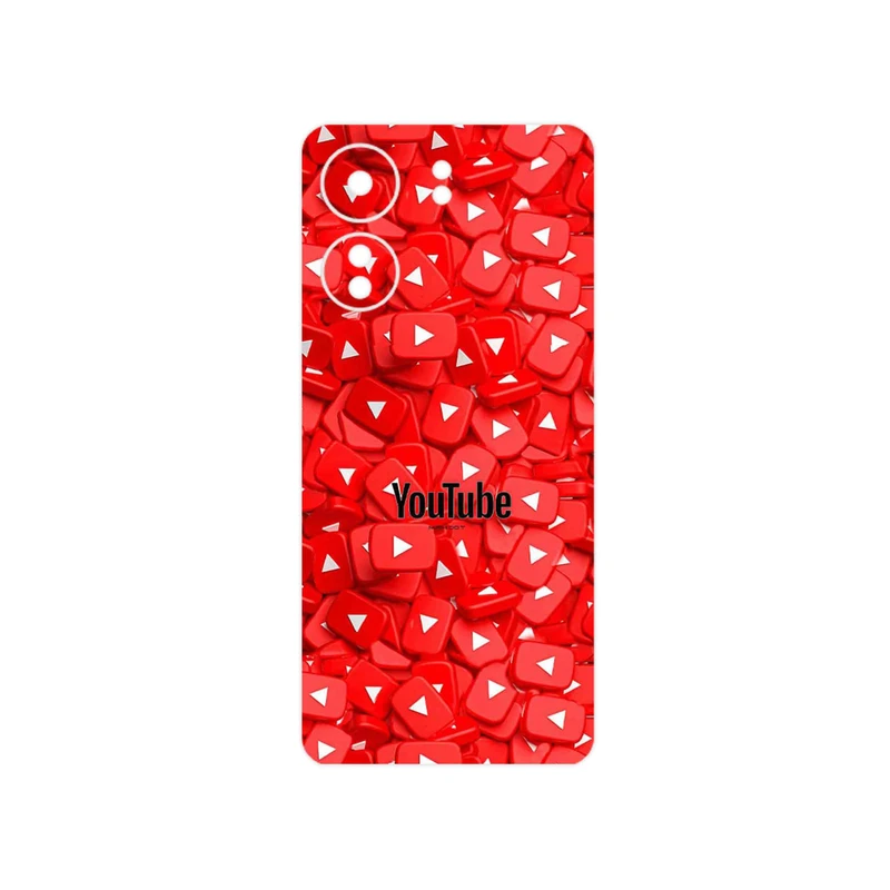 برچسب پوششی ماهوت مدل Youtube مناسب برای گوشی موبایل شیائومی Redmi 13C