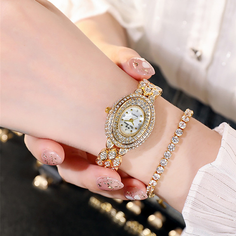 ساعت مچی عقربه ای زنانه مدل بی اس مدل فول نگین کد 1 ساعت مچی عقربه ای زنانه مدل بی اس مدل فول نگین کد 1