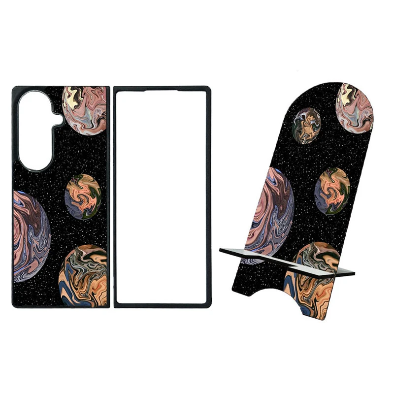 کاور گالری وبفر طرح سیاره ها مناسب برای گوشی موبایل سامسونگ galaxy z fold 7 به همراه استند