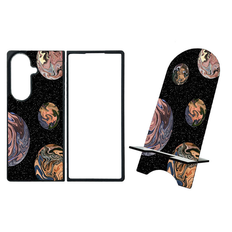 کاور گالری وبفر طرح سیاره ها مناسب برای گوشی موبایل سامسونگ galaxy z fold 7 به همراه استند