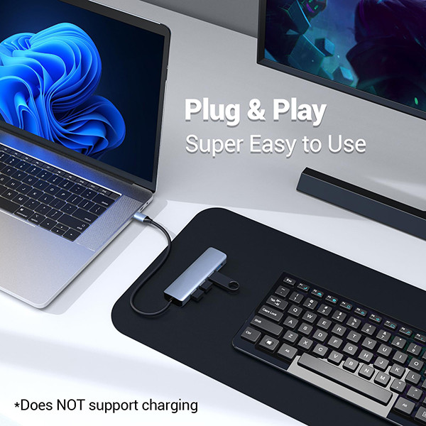 هاب 4 پورت USB-C مدل HB045A