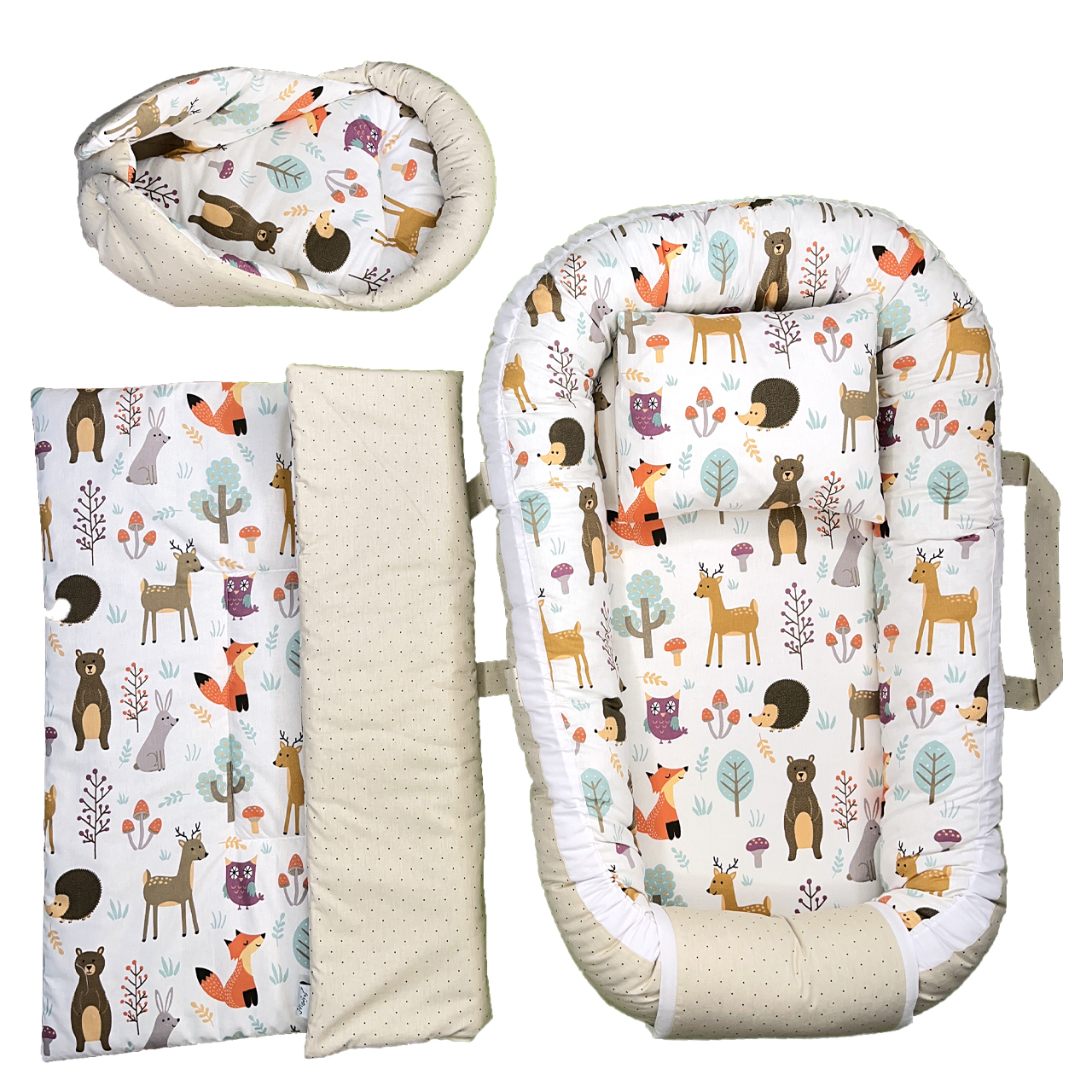 سرویس خواب 4 تکه نوزاد طرح حیوانات جنگل