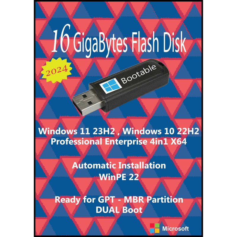 سیستم عامل Windows 11 23H2 , 10 22H2 Pro Ent 4in1 X64 نشر مایکروسافت