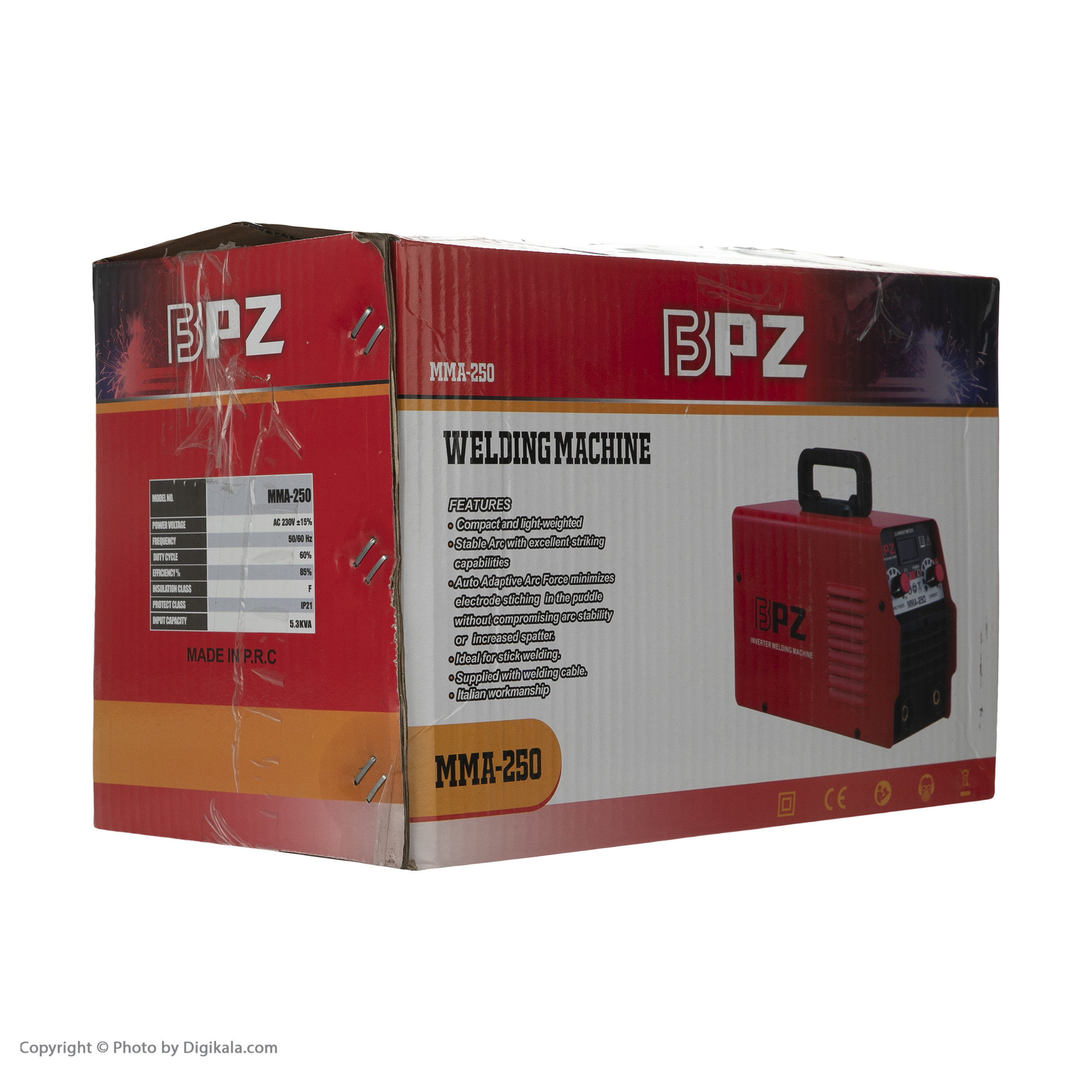 اینورتر جوشکاری 250 آمپر بی پی زد مدل MMA-250