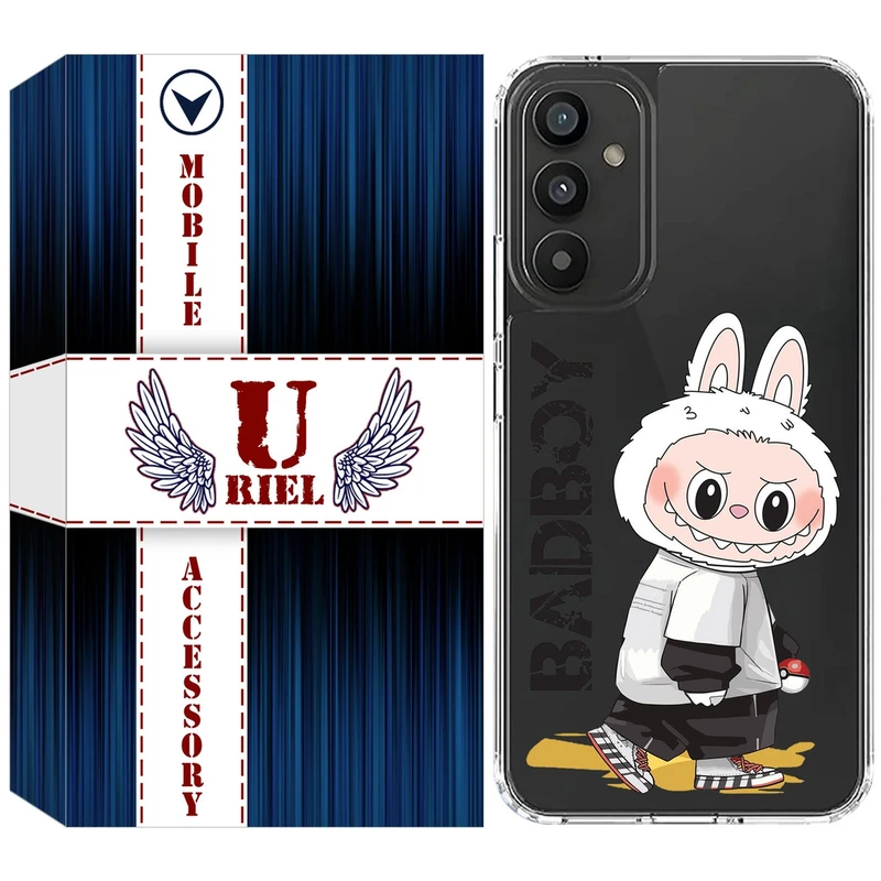 کاور یوریل مدل Clear کد 103 طرح لبوبو Labubu مناسب برای گوشی موبایل سامسونگ Galaxy S24 FE