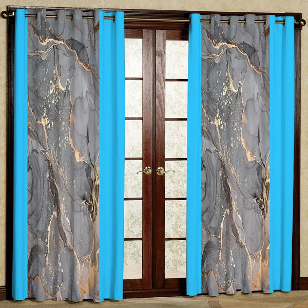 پرده مدل مخمل پانچی کد 7662 سایز 280x140 سانتی متر