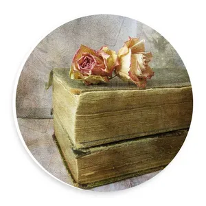 دیوارکوب طرح گل رز و کتاب مدل wtb483