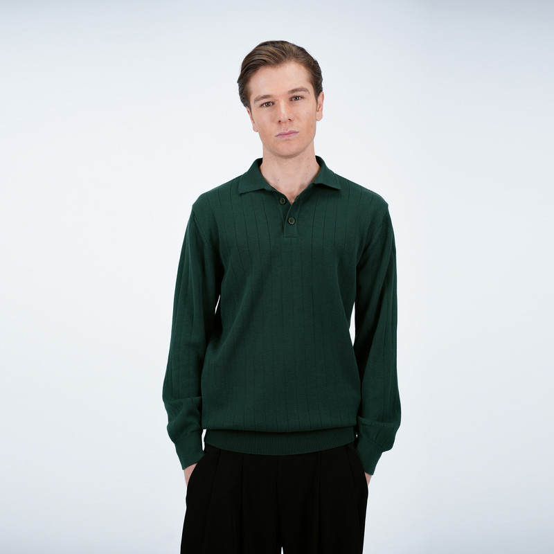 پلیور یقه برگردان مردانه پاتن جامه مدل 304021040006999