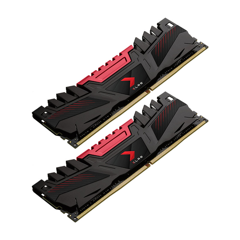 رم دسکتاپ DDR4 دو کاناله 3200 مگا هرتز CL16 پی اِن وای مدل XLR8 ظرفیت 16 گیگا بایت