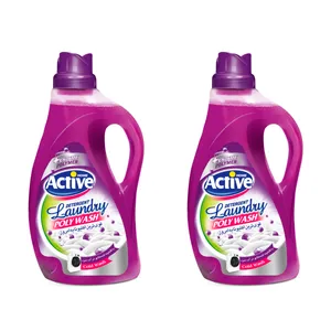 مایع لباسشویی پلی واش اکتیو مدل Lavender وزن 2.5 کیلوگرم بسته 2 عددی