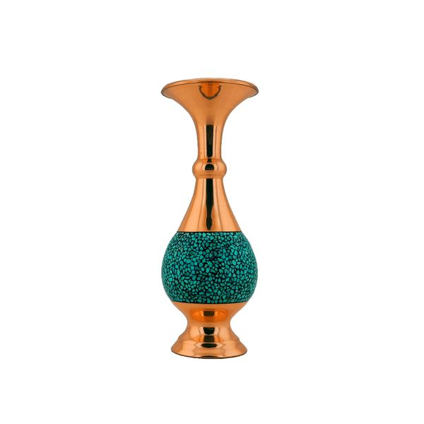 گلدان فیروزه کوبی حامد کریمی طرح صراحی کد hf191 مدل 16 گلدان فیروزه کوبی حامد کریمی طرح صراحی کد hf191 مدل 16