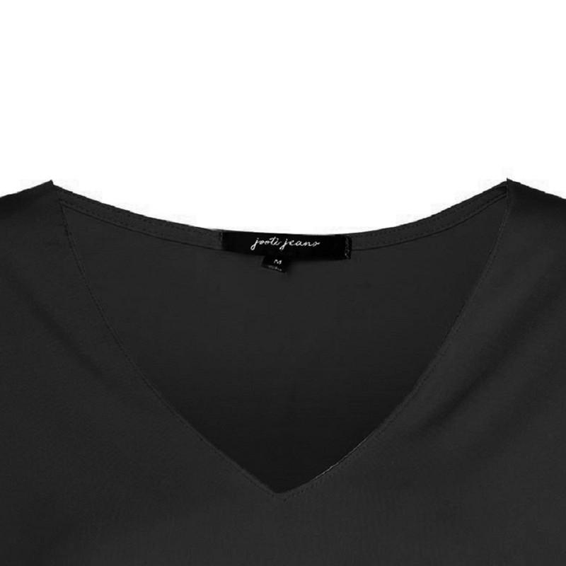 بلوز آستین کوتاه زنانه جوتی جینز کد 202915 رنگ مشکی