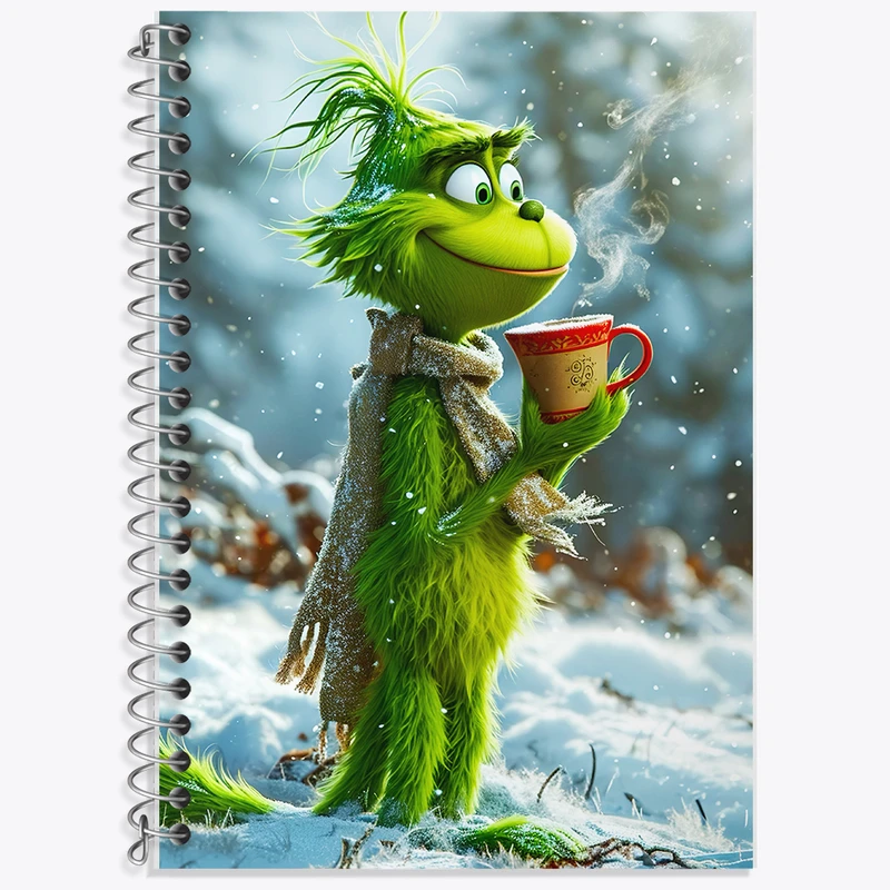 دفتر لغت 50 برگ خندالو طرح گرینچ (The Grinch) کد F5872