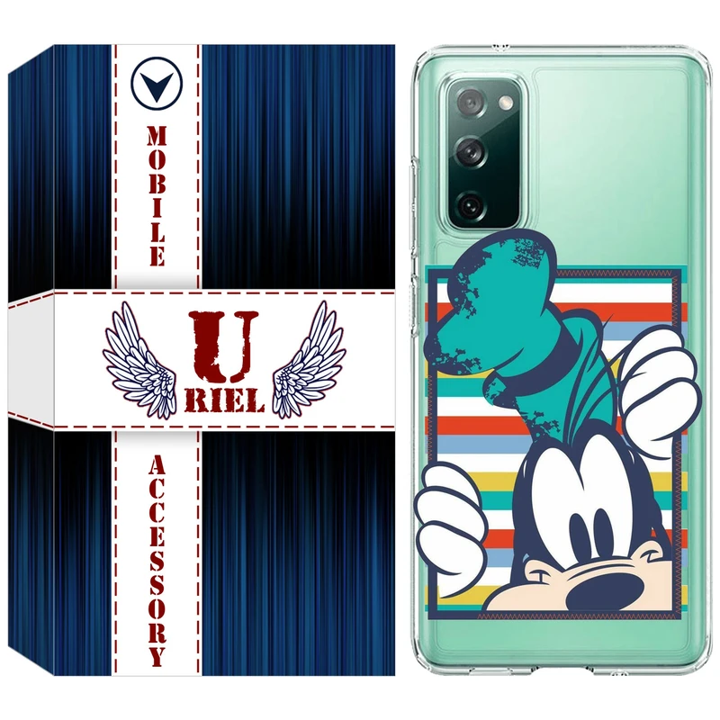 کاور یوریل مدل Clear کد 2 طرح سگ مناسب برای گوشی موبایل سامسونگ Galaxy S20 FE