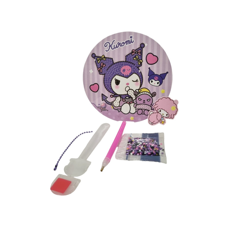 بازی آموزشی مدل ساخت نقاشی الماسی طرح بادبزن کد B20