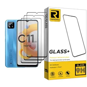 Randika Glass MIX003 Screen Protector For Realme C11 (2021) Pack Of 3