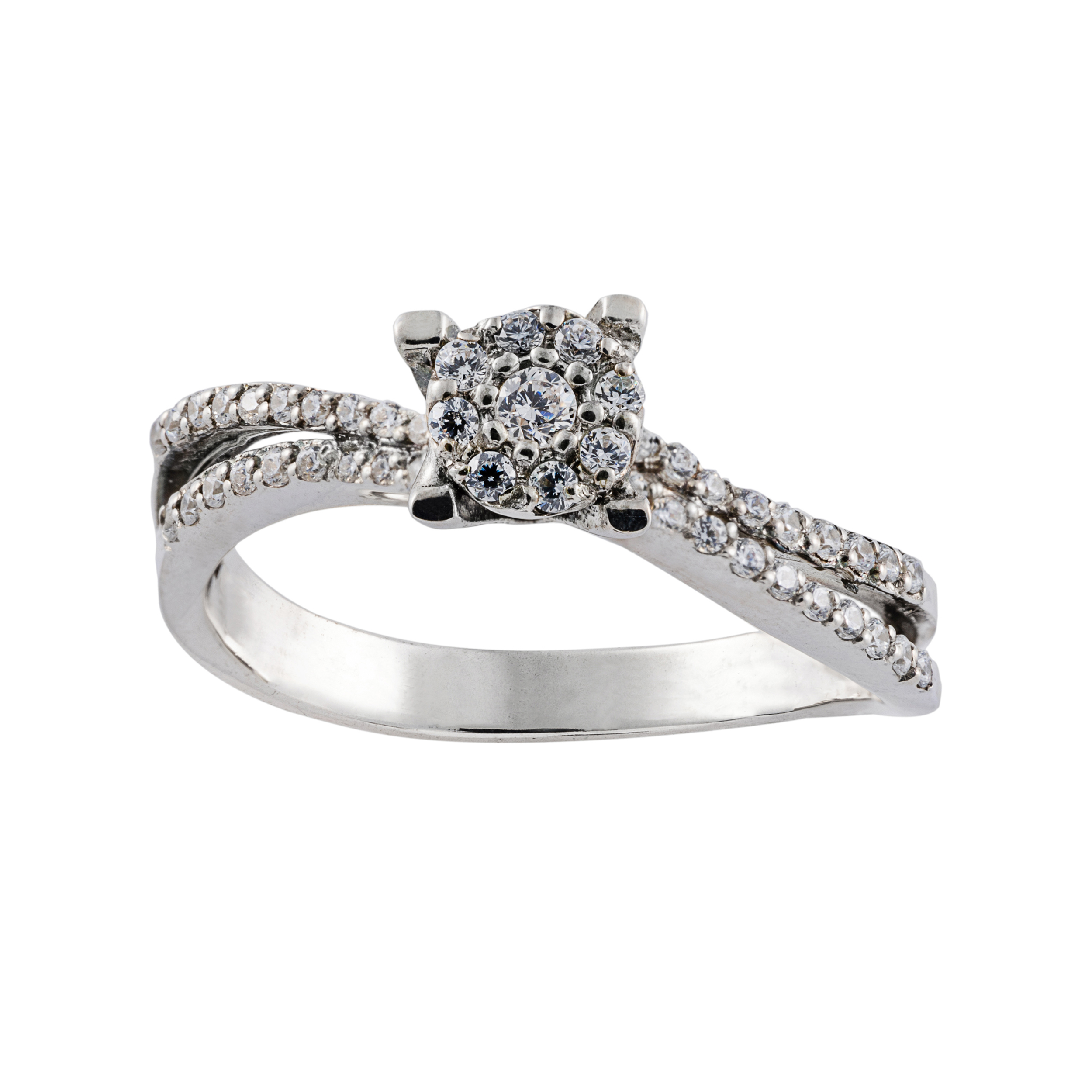 انگشتر نقره زنانه جواهری سون مدل 2537