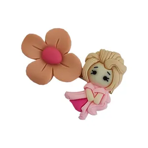 گیره مو زنانه مدل فانتزی طرح پرنسس و گل کد 21035