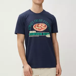 تی شرت آستین کوتاه مردانه کوتون مدل سوپر پنبه کد Fresh Pizza