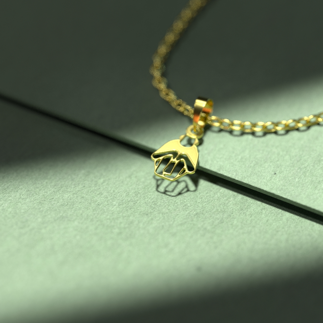 گردنبند طلا 18 عیار زنانه مدوپد مدل میمون کد B3-1-1020