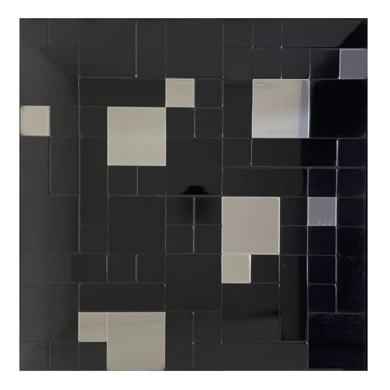 دیوارپوش مدل تایل بین کابینتی پشت چسبدار کد 20091 بسته 11 عددی