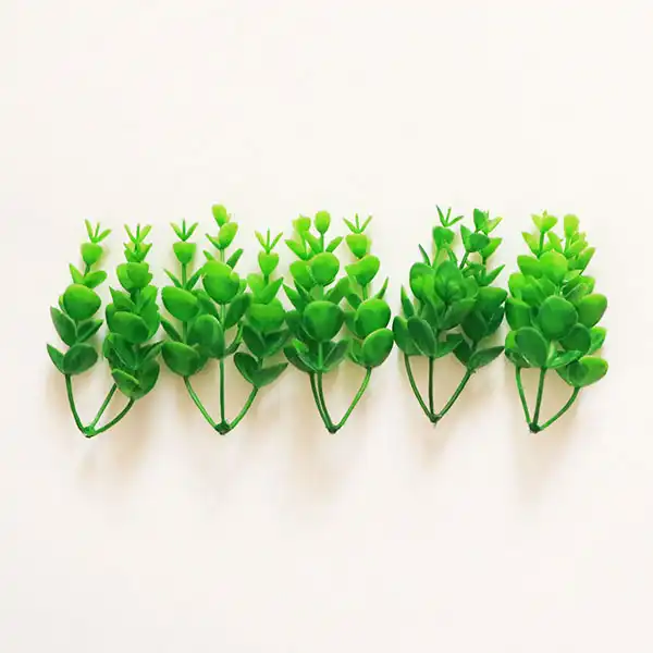 گل مصنوعی مدل برگ شمشاد کد 80 بسته 5 عددی